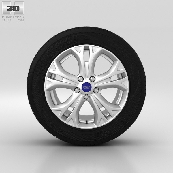 Ford Galaxy 车轮 17 英寸 001 3D模型