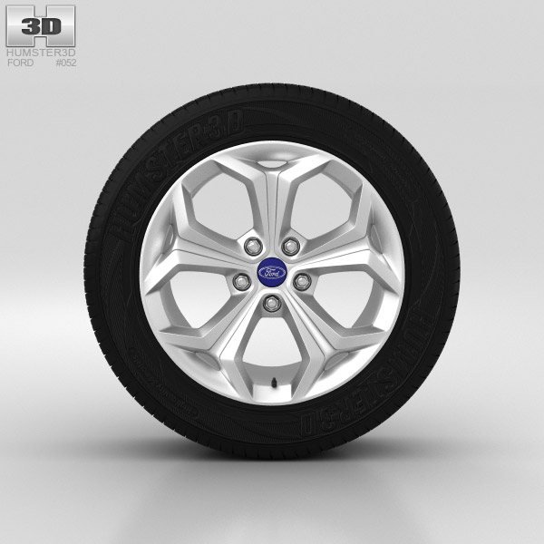 Ford Galaxy Rueda de 18 pulgadas 001 Modelo 3D