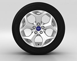 Ford Grand C Max Roda de 16 polegadas 002 Modelo 3d