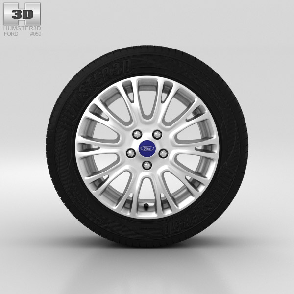 Ford Grand C Max Wheel 16 inch 004 3D model
