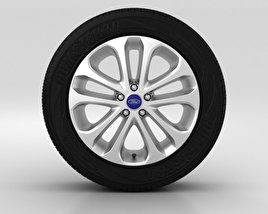 Ford Grand C Max Wheel 17 inch 001 3D model