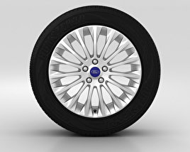 Ford Grand C Max Ruota 17 pollici 002 Modello 3D