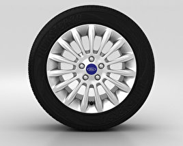 Ford S Max Wheel 17 inch 001 3D model
