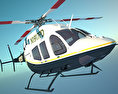 Bell 429 GlobalRanger Helicóptero da polícia Modelo 3d