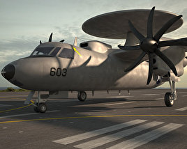 Northrop Grumman E-2 Hawkeye 3D model