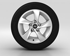 Hyundai Elantra Rad 15 Zoll 002 3D-Modell