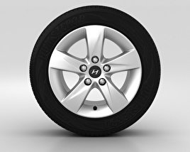 Hyundai Elantra Rad 16 Zoll 001 3D-Modell