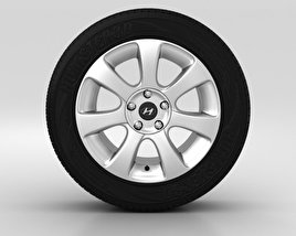 Hyundai Elantra Ruota 17 pollici 001 Modello 3D