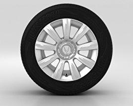 Hyundai Equus Jante 17 pouces 001 Modèle 3D