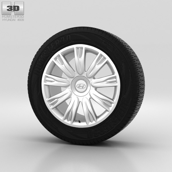 Hyundai Genesis Wheel 18 inch 001 3d model
