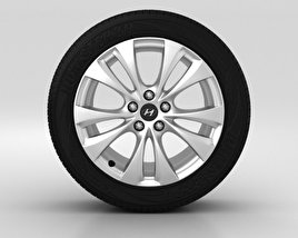 Hyundai Grandeur 휠 18인치 001 3D 모델 