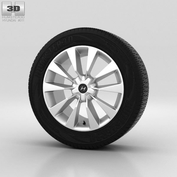 Hyundai Grandeur Wheel 19 inch 001 3d model