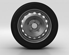 Hyundai i30 车轮 15 英寸 001 3D模型