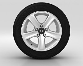 Hyundai i30 Ruota 15 pollici 002 Modello 3D