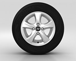 Hyundai Solaris Wheel 14 inch 001 3D model