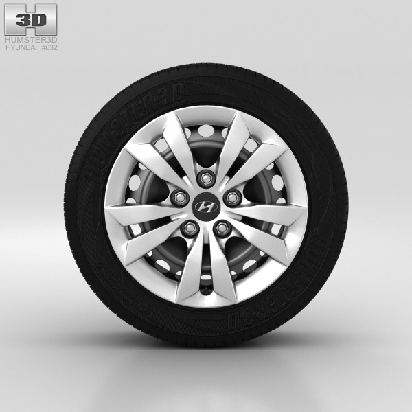 Hyundai Sonata Wheel 16 inch 001 3D model