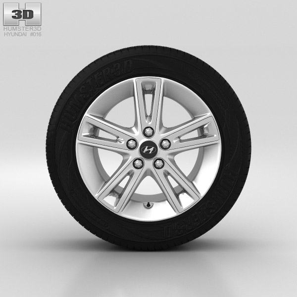Hyundai i30 Wheel 17 inch 002 3D model