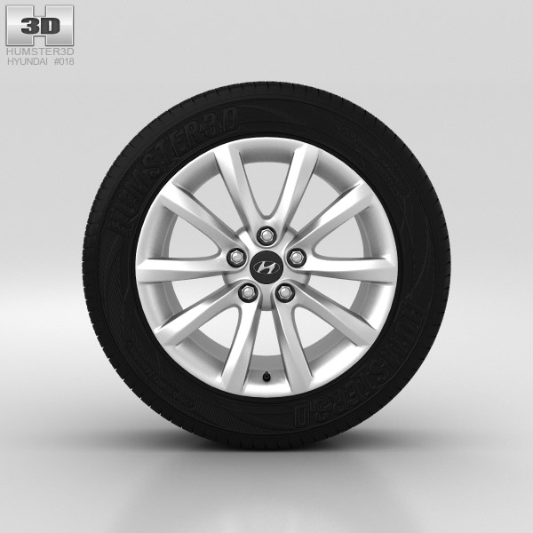 Hyundai i40 Wheel 17 inch 001 3d model