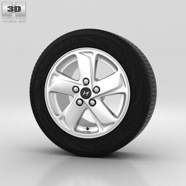 Hyundai ix35 Wheel 16 inch 001 3d model