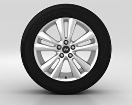 Hyundai ix35 Wheel 18 inch 001 3D model