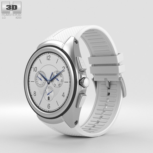 LG Watch Urbane 2nd Edition Luxe White 3D model