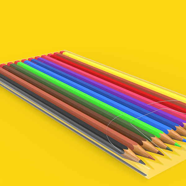 Colored pencils Download Free 3D models