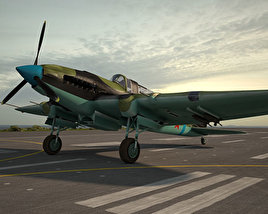 일류신 Il-2 3D 모델 