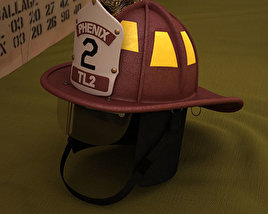 Firefighting Helmet 3D model