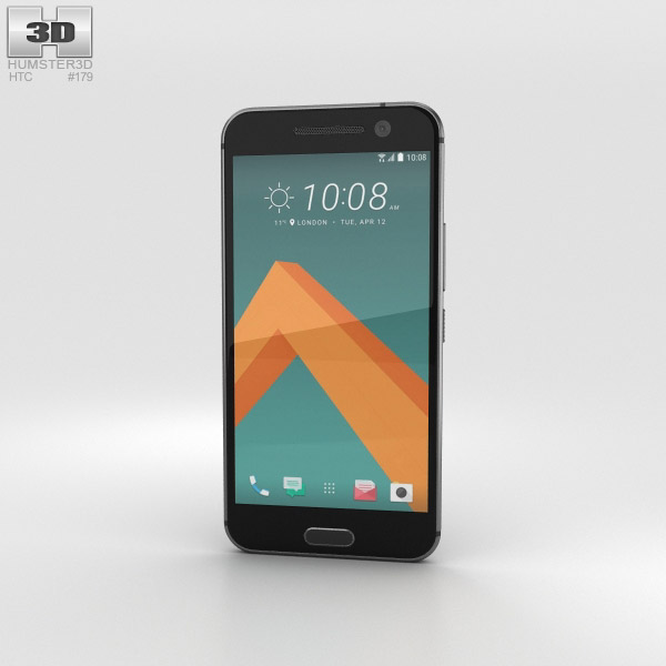 HTC 10 Carbon Gray 3D 모델 