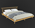 Wood Bed Free 3D model