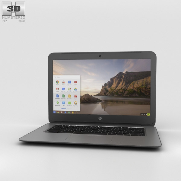 HP Chromebook 14 G4 Modelo 3D