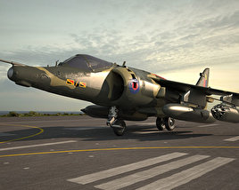 Hawker Siddeley Harrier 3D model