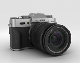 Fujifilm X-T10 Silver Modello 3D
