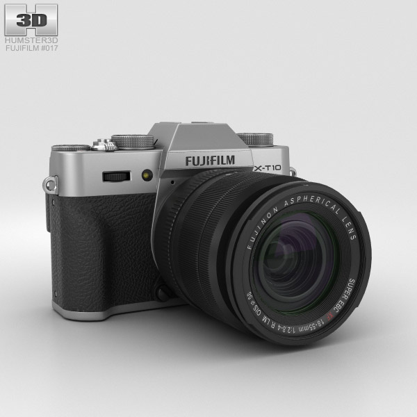 Fujifilm X-T10 Silver 3D 모델 