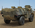 VAB Armoured Personnel Carrier 3D-Modell Rückansicht