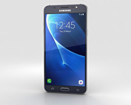 Samsung Galaxy J7 (2016) 黑色的 3D模型