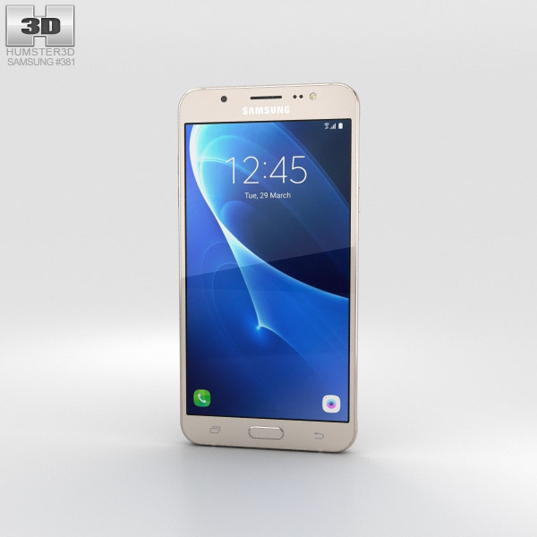 Samsung Galaxy J7 (2016) Gold Modelo 3d