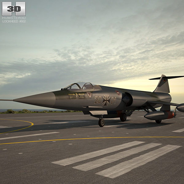 Lockheed F-104 Starfighter Modèle 3D