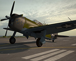 Republic P-47 Thunderbolt 3D model