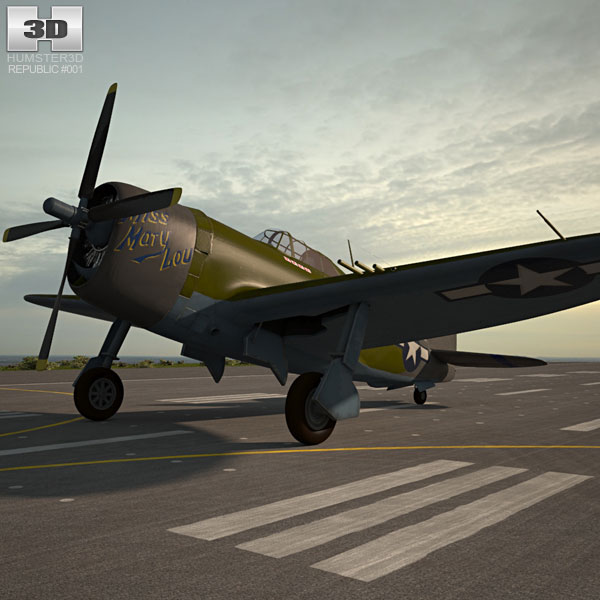 P-47戰鬥機 3D模型