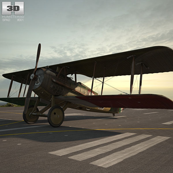 SPAD S.XIII 3D model