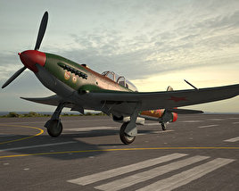 야코블레프 Yak-9 3D 모델 
