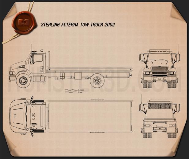 Sterling Acterra Tow Truck 2002 Blueprint