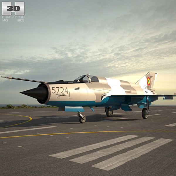 Mikoyan-Gurevich MiG-21 3D模型