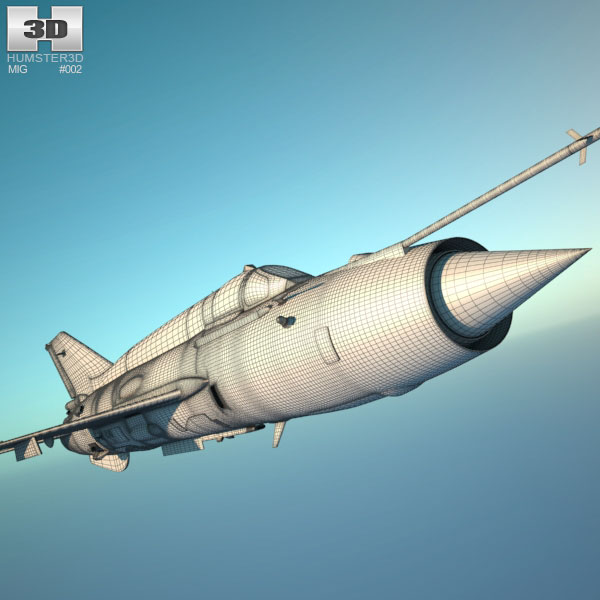 Mikoyan-Gurevich MiG-21 3D model - Aircraft on Hum3D