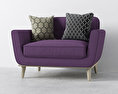 Purple sofa Free 3D model