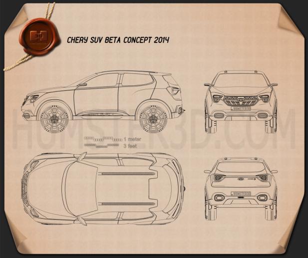 Chery Beta 5 2014 Blueprint