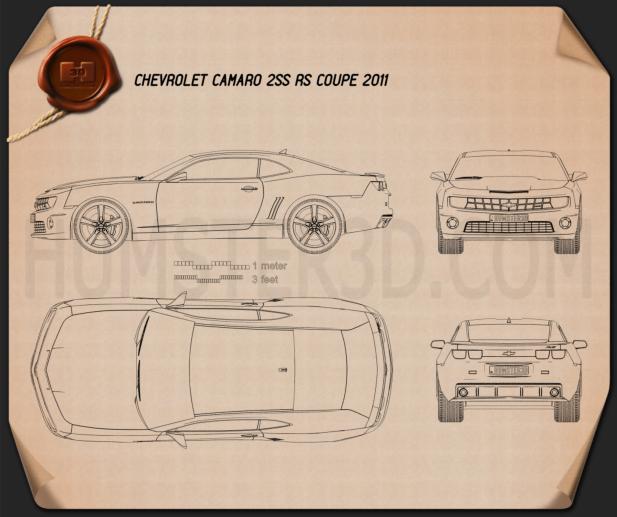 Chevrolet Camaro 2SS RS coupe 2011 Blueprint