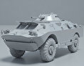 BRDM-2 3d model clay render