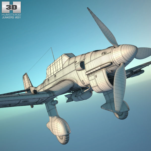 Junkers Ju 87 Stuka 3D model - Aircraft on Hum3D